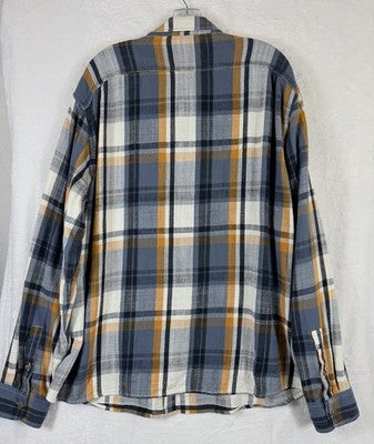 LL Bean Signature Heritage Textured Flannel Shirt XXL Plaid Slim Fit 514244