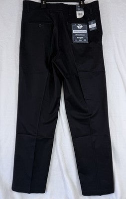 Dockers Signature Pleated Khaki Pants 32x32 Mens Black New NWT