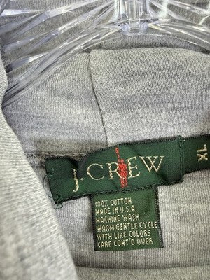 J Crew Oarsman Shirt XL Mens Gray Turtleneck Long Sleeve Vintage 90s Made In USA