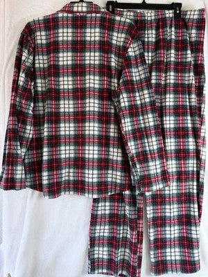 Lauren Ralph Lauren XL Pajamas Fleece Red Plaid Pajama Set Women