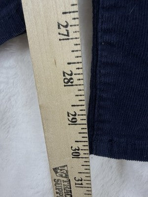 At Johns Bay Corduroy Pants 6 Blue Straight Leg Womens Cotton Stretch