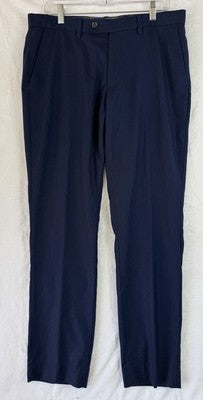 Guide London Dress Pants 34R 34 34x29 Mens Blue Herringbone Lightweight