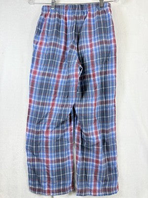 LL Bean Flannel Pajama Pants XS Petite Blue Purple Womens PJ Sleep