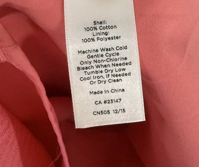 Talbots Skirt 16 Pink Textured Short Pencil A-Line Womens