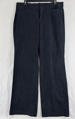 Dockers Womens Pants 14 Medium Denim Trousers Jeans Dark Blue Straight Leg