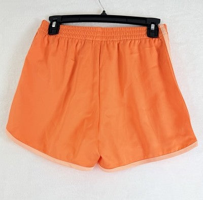 Adidas Sprinter Shorts Women XS Orange Adicolor Classics 3 Stripes New NWT