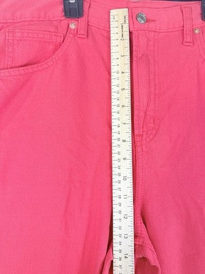 Gap High Rise UltraSoft Horseshoe Jeans 31 12 Tall Womens Denim Red New NWT
