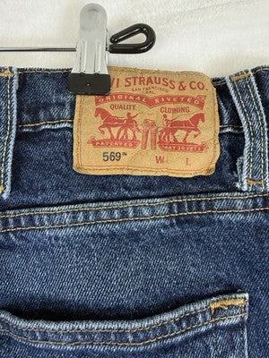 Levis 569 Shorts 44 Blue Denim Jeans Jean Shorts 11” Men’s Levi’s