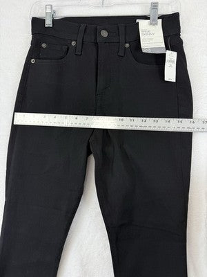 Gap High Rise True Skinny Jeans 26 2 Petite Womens Black Denim New NWT