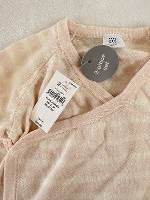Baby Gap Girls 12-18 Months New Kimono Sweater Knit 2Pc Set Pants Top