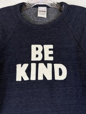 Declan My Time On Earth Kids Fleece Be Kind Sweatshirt Blue LA Made In USA