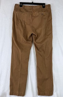J Crew Sun Faded Pants Mens 32x30 Classic Fit Chinos Brown 100% Cotton