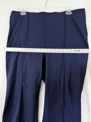 Gap Double Knit Ponte Crop Kick Pants XXL Women Navy Blue Pull On New NWT