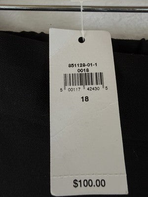 Banana Republic Hayden Wide Leg Pants 18 Black High Rise Womens New NWT