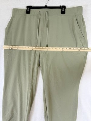 Eddie Bauer Womens Pants 2XL Departure Stretch Mid Rise Joggers Green Pull On