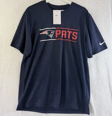 Nike New England Patriots T Shirt Mens Medium Short Sleeve Dri Fit NFL New