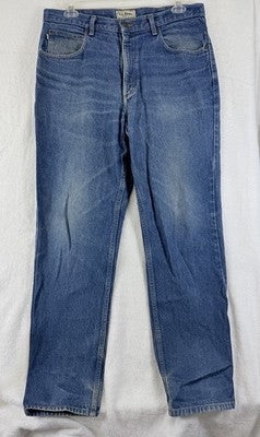 LL Bean Jeans Mens Classic Fit 36x32 Blue Denim LLBean