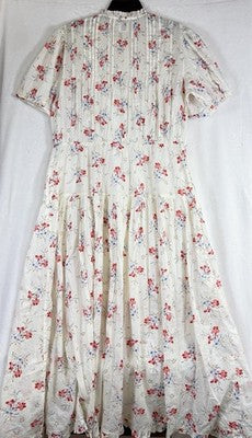 Gap X DÔEN Dress Large Women Pintuck Floral Midi Doen Boho Whimsical New NWT