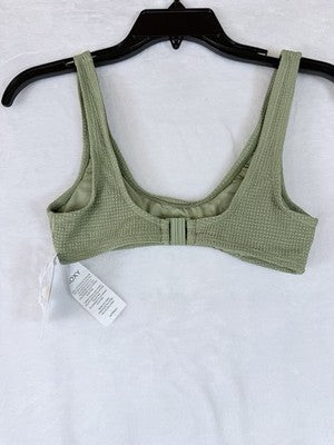 Roxy Bikini Top XS Womens Green Bralette Swim Swimwear New NWT