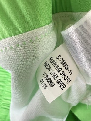 Gap Fit Running Shorts XXL Petite Womens Lime Green High Rise Brief Liner New