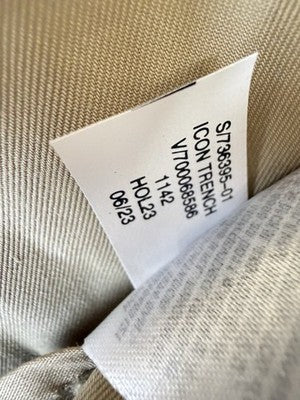 Gap Icon Trench Coat Large Womens Beige Tan Long Belt Jacket New NWT