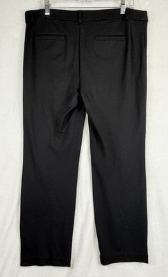 Briggs Pull On Pants Womens Petite Large Black Ponte Knit PL