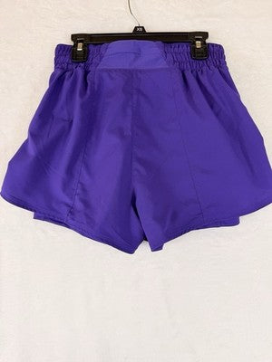 Nike One Womens Dri-FIT High-Waisted 3" 2-in-1 Shorts XS Purple New