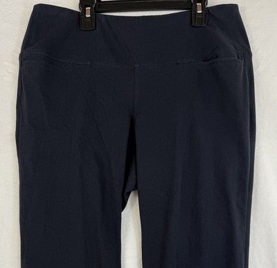 J Jill Wearever Collection Pants Medium Petite Navy Blue Pull On Womens