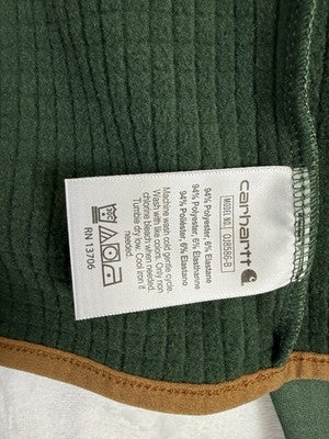 Carhartt Boys Jacket Large Green Hooded Pockets Force Full Zip Kids New NWT