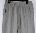 C&C California 100% Linen Pants Large Gray Beige Womens Straight Leg