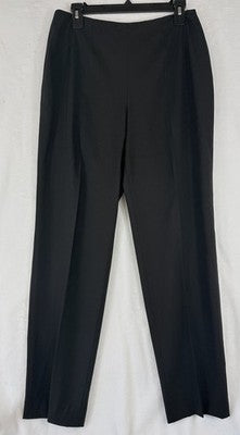 Piazza Sempione 48 Pants Wool Black Side Zip Womens