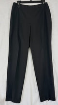 Piazza Sempione 48 Pants Wool Black Side Zip Womens