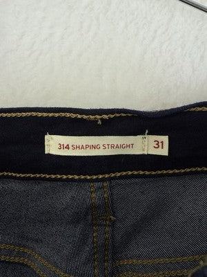 Levis Jeans Women Size 31 12 Long 313 Shaping Straight Leg Dark Blue Levi’s NWT