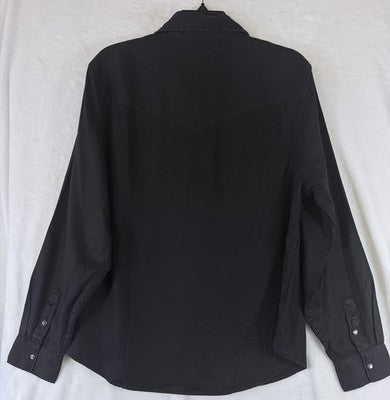 Levis Iconic Western Shirt XL Men Black Pearl Snap Front Levi’s Cowboy New NWT