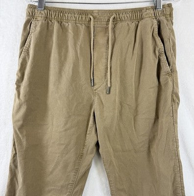 American Eagle Flex Khaki Joggers Pants Small Mens Beige Pull On
