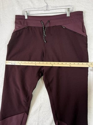 Columbia Savanna Hill Hybrid Joggers Large Womens Pants Burgundy Red