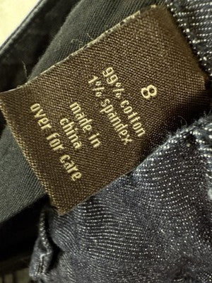 The Limited 917 Shorts 8 Dark Blue Denim Jean Bermuda Womens
