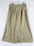 Vintage Midi Skirt 12 Khaki Tan 90s High Rise Hipster Academia Womens