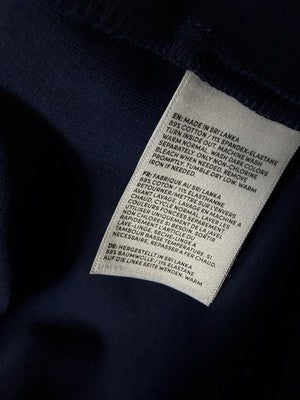 Lands End Starfish Crop Pants XL Navy Blue Knit Pull On Cotton Stretch Womens