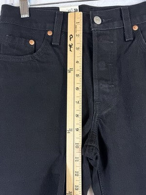 Levis 501 Jeans Women 26 Black Button Fly 26x30 100% Cotton Denim Levi’s New NWT