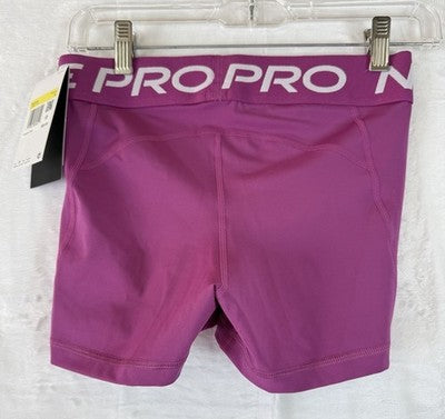 Nike Pro 365 Shorts 3” Small Pink Womens Pull On New NWT