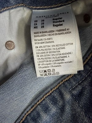 American Eagle Artist Crop Jeans 20 Womens Blue