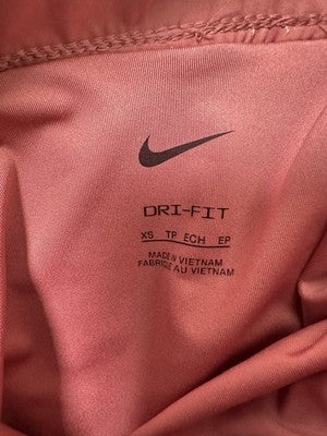 Nike Shorts XS Womens Pink One Dri Fit Training Brief Lined High Waisted NWT