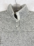 Eddie Bauer Radiator Fleece Womens XS Gray 1/4 Snap Pullover Long Sleeve Tops