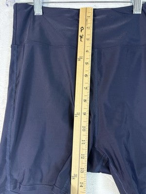 J Crew Bike Shorts Womens Medium Navy Blue High Rise Workout
