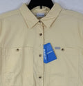 Columbia Shirt XL Women Top Brea Falls Short Sleeve Hiking Fishing Button Up New