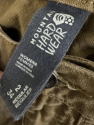 Mountain Hardware Utility Pants Women 2 34 Brown Double Knee Gorpcore