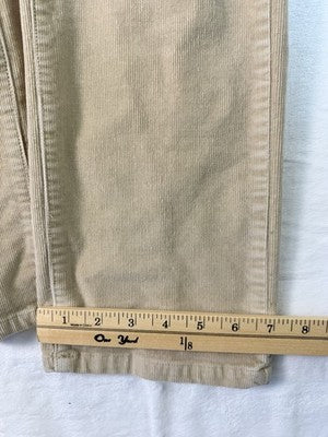 LL Bean Corduroy Pants Womens 8 Favorite Fit Beige Tan Straight Leg