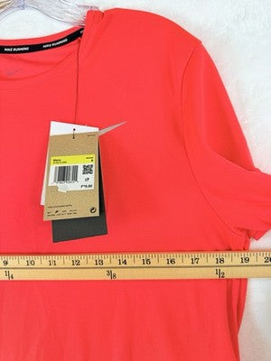 Nike Mens Miler T Shirt Small Running Orange Short Sleeve Dri Fit New NWT