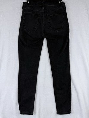 Gap True Skinny Mid Rise Jeans 27 4 Black Denim Lot 2 Pairs Womens